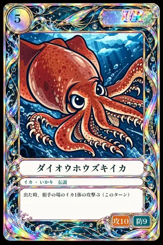 ガチャで引けるカードの例（レア度の高いもの）